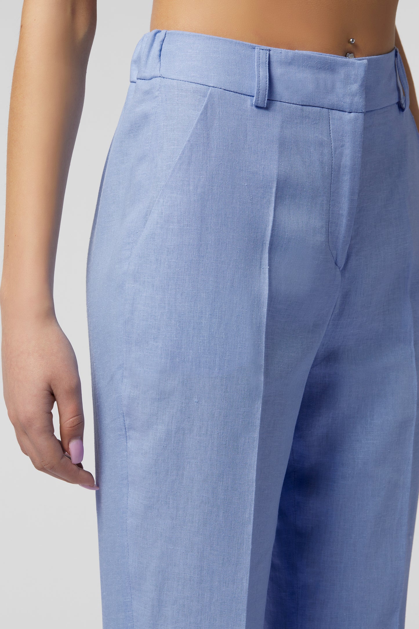 Pantalone sigaretta in LINO