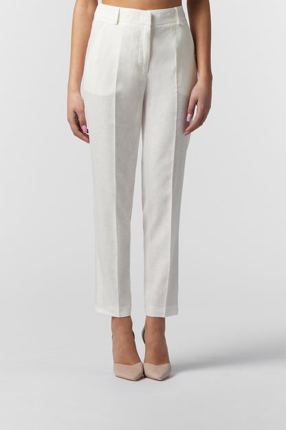 Pantalone sigaretta in LINO