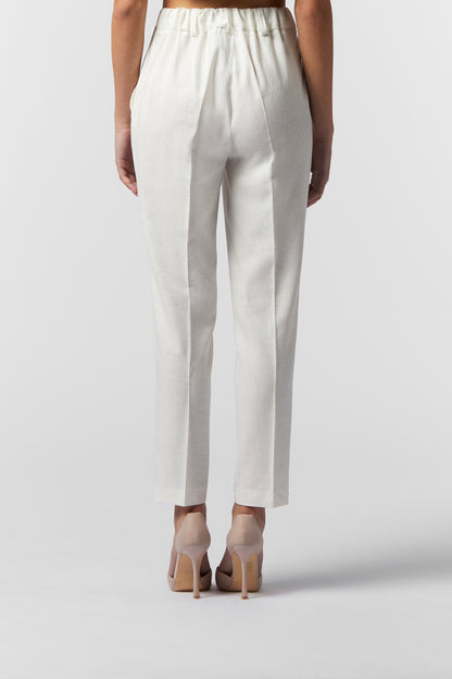 Pantalone sigaretta in LINO