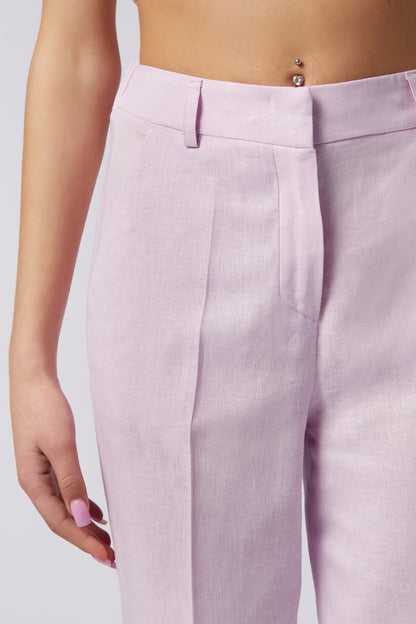 Pantalone sigaretta in LINO