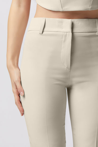 Pantalone zampa | Tessuto Stretch