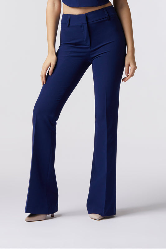 Pantalone zampa | Tessuto Stretch