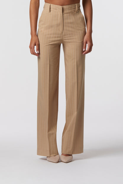 Pantalone Palazzo | Tessuto Gessato