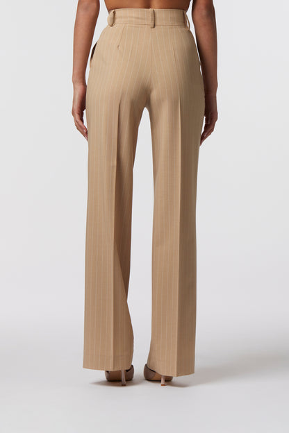 Pantalone Palazzo | Tessuto Gessato